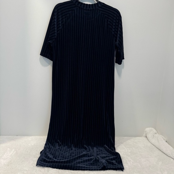 Scotch & Soda Stripe velvet midi dress size M - Picture 7 of 14
